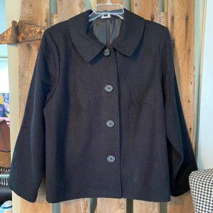 Briggs New York black jacket 18W